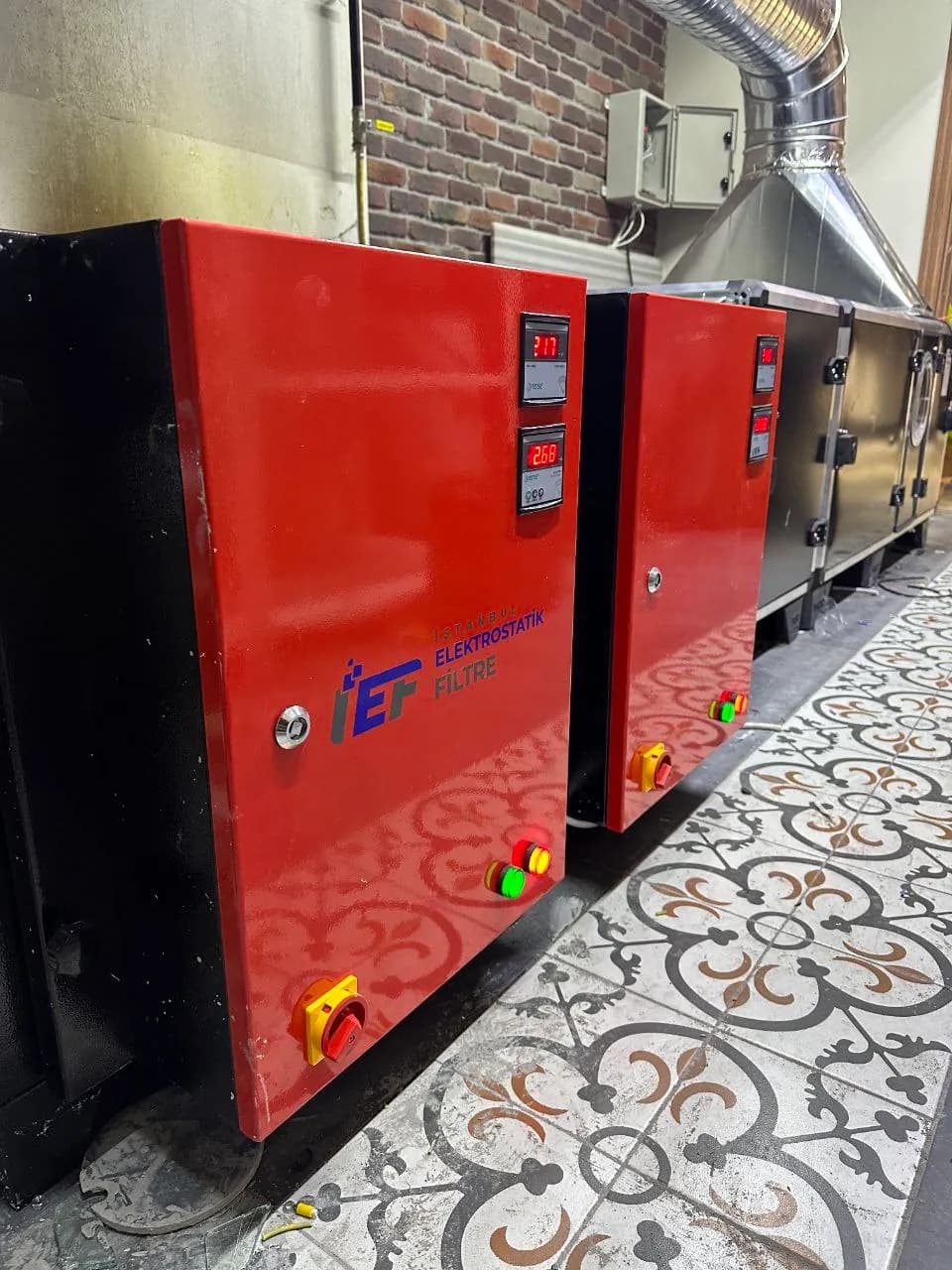 Kömür ızgarası ve dumanlı pişirme hattı TR Elektrostatik Filtre uygulaması